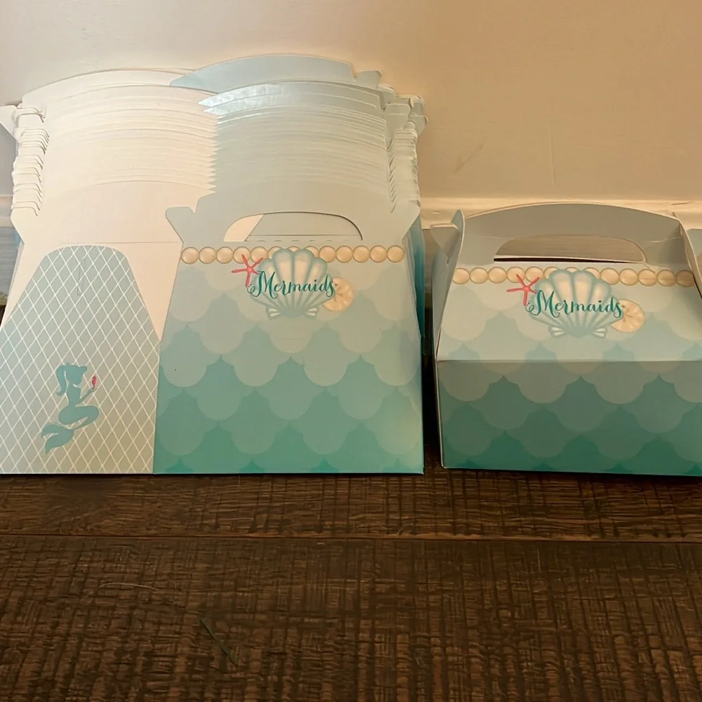 40 Mermaid Party Favor / Dessert Boxes